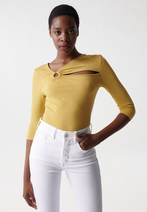 AUSTRIA SLIM - Long sleeved top - yellow