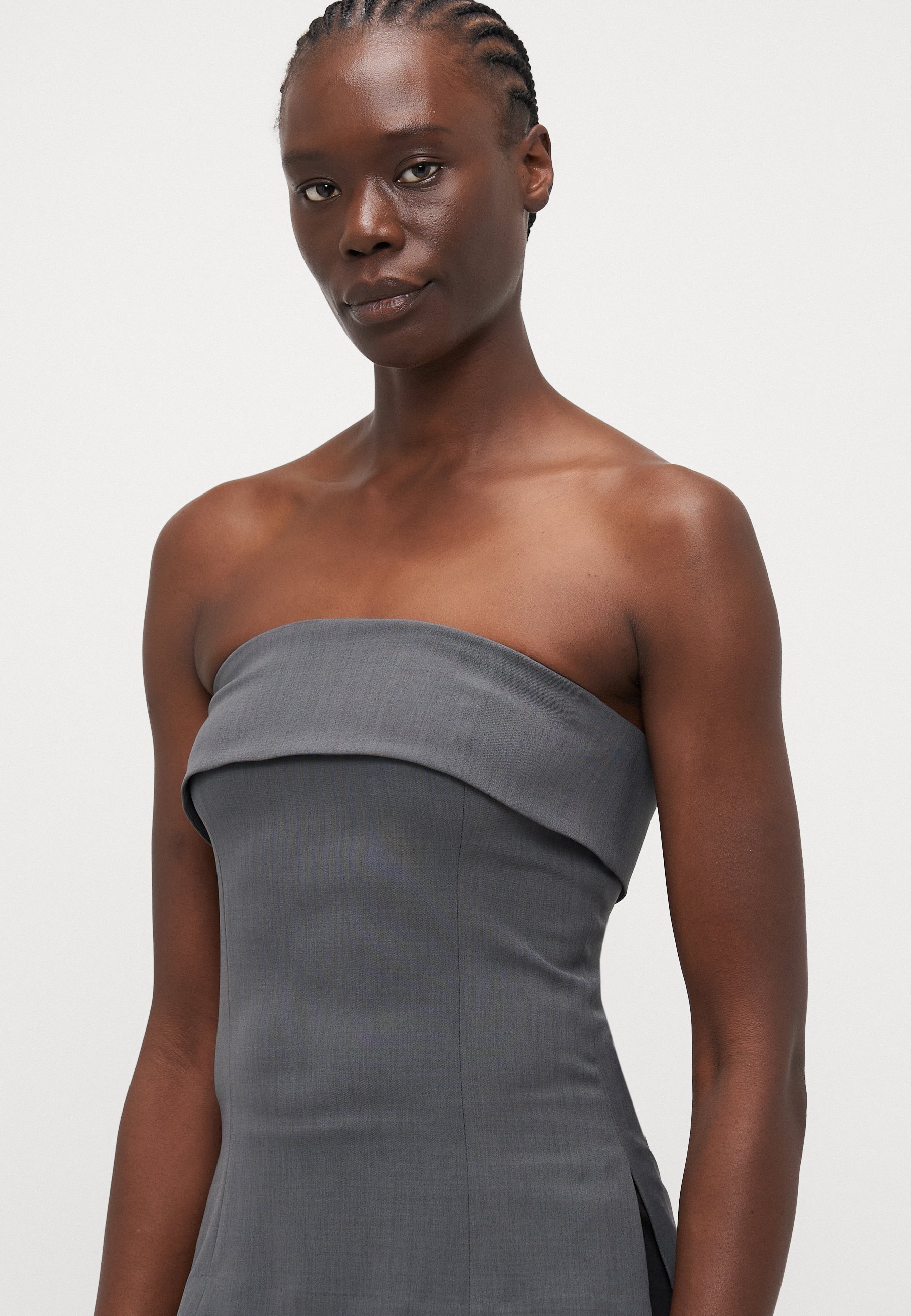 ONLY Tall ONLSVEA LIFE TUBE - Top - dark grey melange/mottled dark