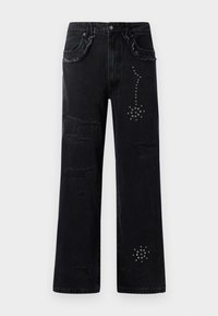 ECLIPSE UNISEX - Blugi loose fit - black