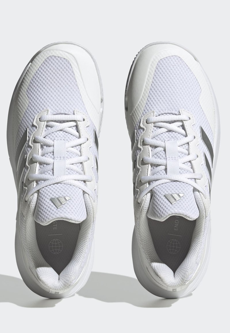 adidas Performance GAMECOURT 2 - Multicourt tennis shoes - cloud white  silver metallic cloud white/white - Zalando.ie