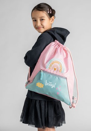 Baagl, SPORTBEUTEL - TURNBEUTEL - GYMSACK - SPORTTASCHE - TAGESRUCKSACK REGENBOGEN - Drawstring sports bag - rosa