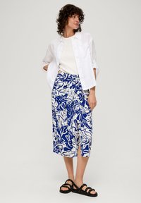 s.Oliver ROK VAN - A-lijn rok - ozeanblau