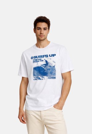 Jack & Jones, JACK & JONES T-SHIRT BLUOCEAN KURZARMSHIRT - Print T-shirt - weiß