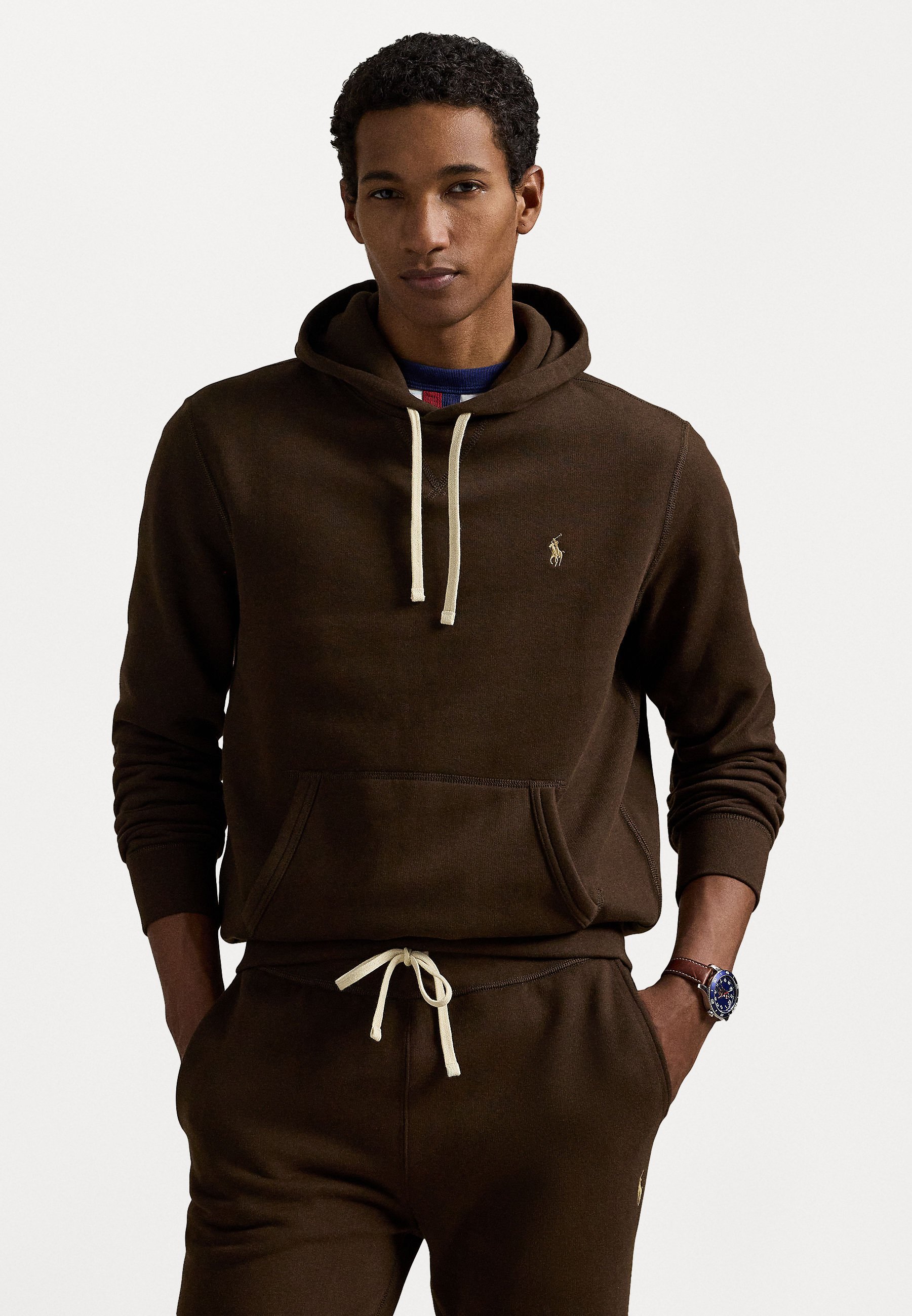 トップス Polo Ralph Lauren Reluxfit fleece foodie Polo Ralph Lauren THE RL FLEECE HOODIE - Hoodie - nutmeg brown