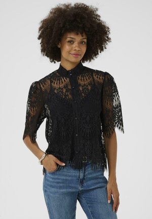 CUOKRAM LACE - Button-down blouse - black