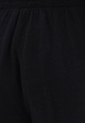 OXXO, OXXO HIGH WAIST WIDE LEG ELASTIC WAIST PANTS - Pantalones - black