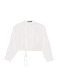 Bimba Y Lola CRUZADA GLOBO  - Blúzka so zapínaním na gombíky - blanco