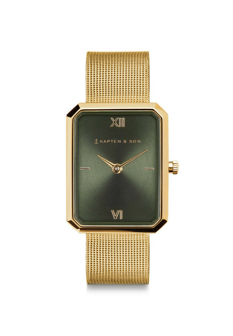 Kapten & Son GRACE MESH - Uhr - gold coloured green
