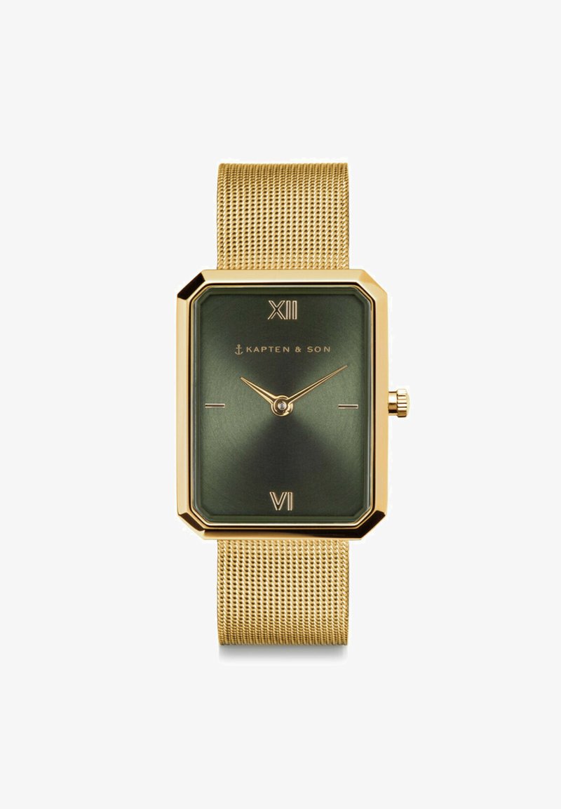 Kapten & Son GRACE MESH - Montre - gold coloured green