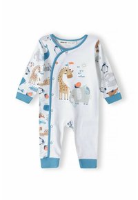 MINOTI 4 PCS SET - Overal na spanie - teal white
