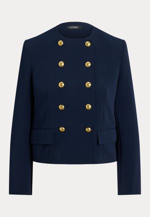 Lauren Ralph Lauren, DOUBLE BREASTED SABLÉ CREPE JACKET - Blazer - navy