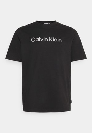 RAISED LOGO - T-shirt z nadrukiem - black