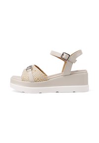 Sandali Platform QUEEN HELENA – Doppia Fascia Con Fibbia – Plateau 7 Cm – Tomaia In Ecopelle E Sottopiede In Pelle – X28-212 – Perfetti Per Look Eleganti E Casual