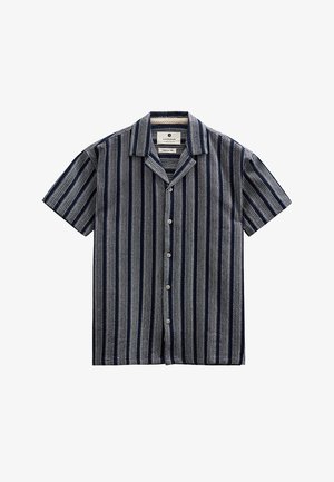 Anerkjendt, AKLEANDER DOBBY STRIPE SS SHIRT - Overhemd - sky captain