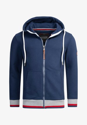 Zip-up sweatshirt - petrolblau