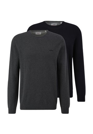 2 PACK - Striktrøje - schwarz dunkelgrau