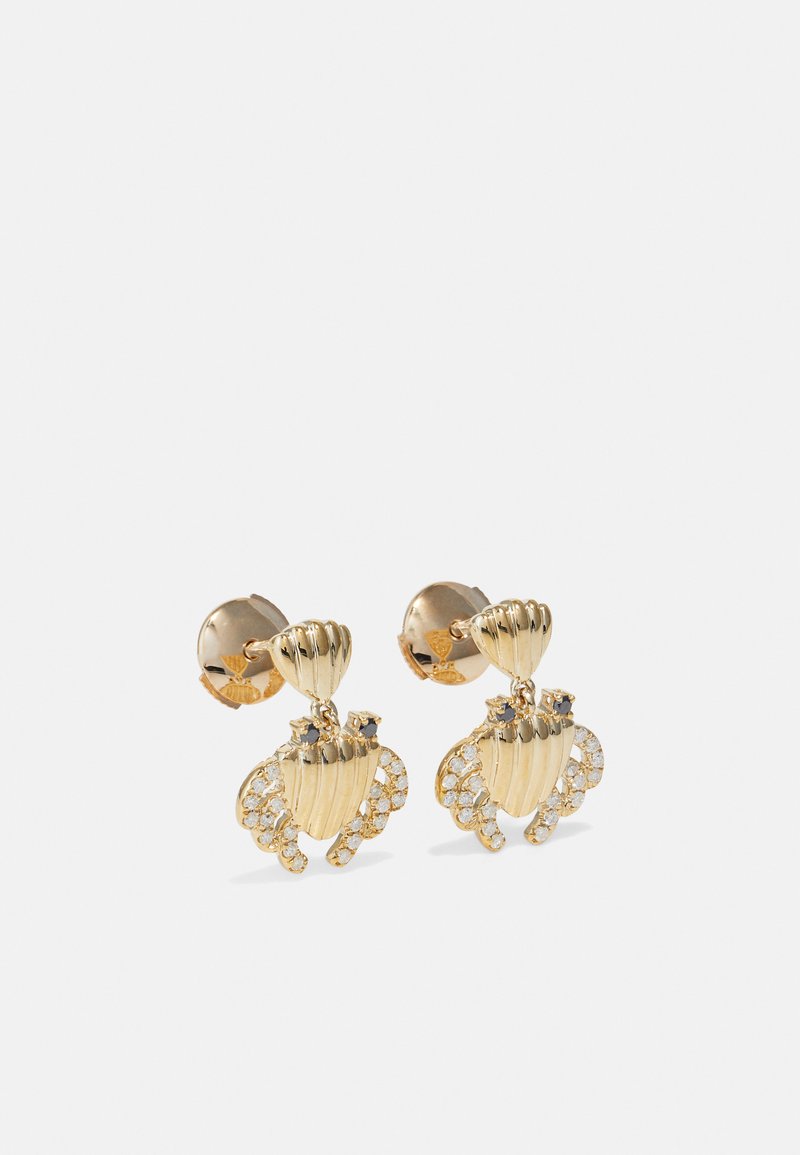 Yvonne Leon PAIRE DE BO CRABE COQUILLAGE - Boucles d'oreilles - yellow gold-coloured