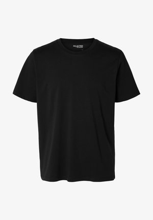 Selected, SLMASPEN ONECK TEE - Základné tričko - black