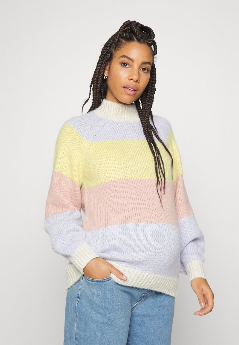 Pieces Maternity PMOLINE O-NECK - Camisola - purple heather