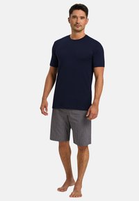 Hanro NIGHT DAY 1/2 ARM - Pyjamasöverdel - dunkelblau