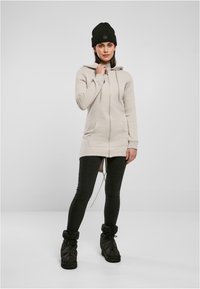 Urban Classics Majica s kapuljačom i patentnim zatvaračem - warmgrey