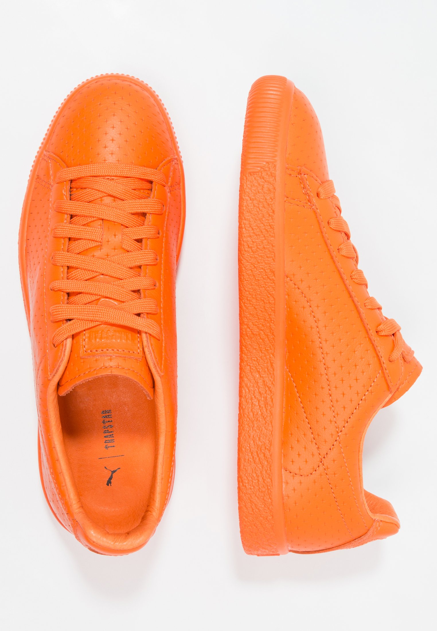 Puma CLYDE PERFORATED TRAPSTAR - Zapatillas - golden poppy/naranja - Zalando .es