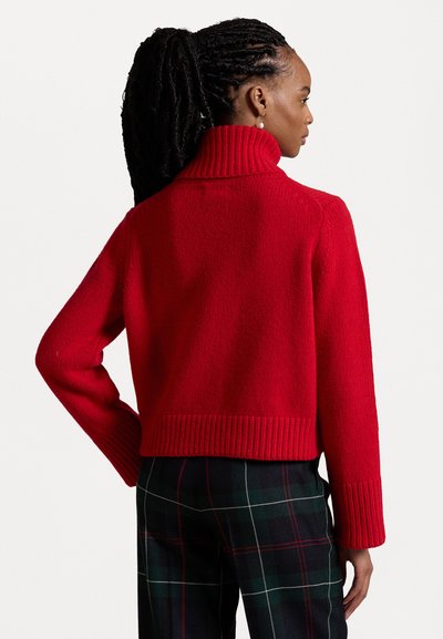 Polo Ralph Lauren WOOL CASHMERE ROLL NECK JUMPER - Striktrøje - fall red