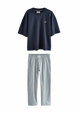 SET - Nachtwäsche Set - navy stripe