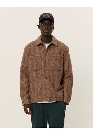 MILIAN OVERSHIRT - Shirt - coffee brown/dark sand