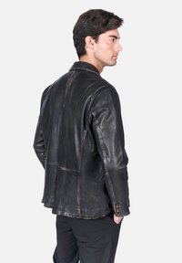 Freaky Nation MR DETROIT-FN - Chaqueta de cuero - used black