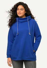 Ulla Popken MIT STEHKRAGEN RAGLANFORM LANGE ÄRMEL  - Mikina - royalblau