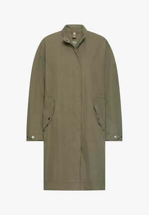 camel active, ÜBERGROSSER MANTEL MIT KORDELZUG AN DER TAILLE - Wintermantel - dark olive