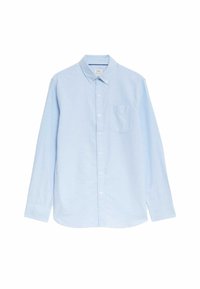 Chemise Homme Marks & Spencer En Coton Bleu - Taille L, Manches Longues, Style Professionnel