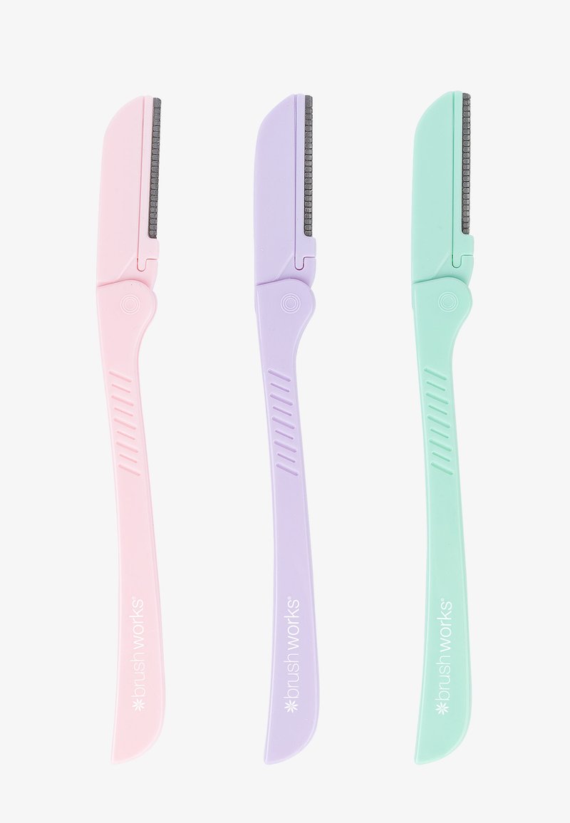 Brushworks - BRUSHWORKS PRECISION EYEBROW RAZOR 3 PACK - Hårborttagningsverktyg, Förstora