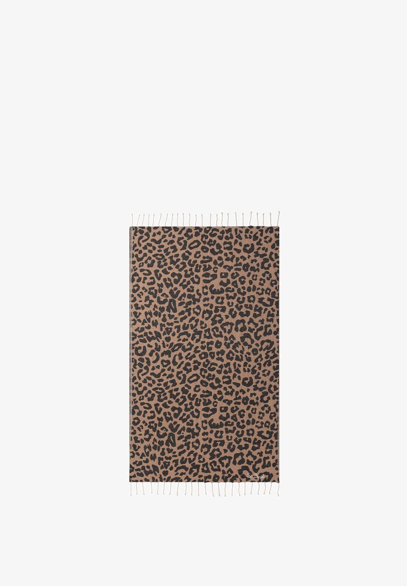 MC2 Saint Barth FOUTAS LEOPARD JACQUARD - Sciarpa - marrone