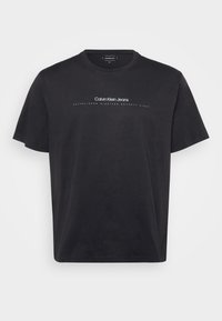 PLUS MINIMAL LOGO TEE - Triko s potiskem - black