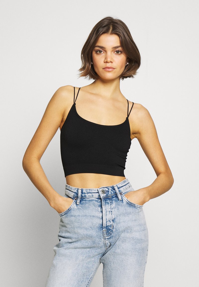 BDG Urban Outfitters STRAPPY BACK CAMI Top Black Zalando co uk