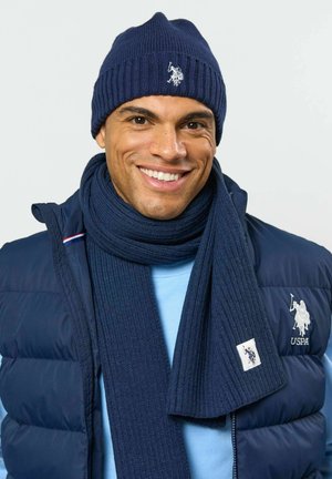 U.S. Polo Assn., HEADGEAR UNISEX - Плетена шапка - dark sapphire