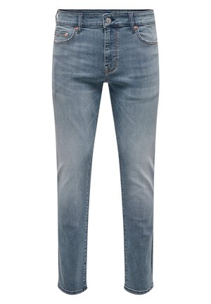 SLIM NOOS - Slim fit -farkut - dark blue denim