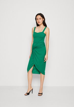 WAL G. DWIGHT KNOT MIDI - Φόρεμα από ζέρσεϊ - leaf green