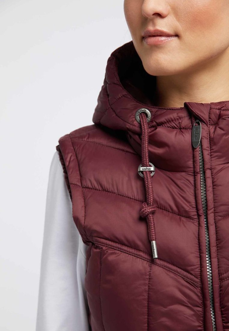 usha Bodywarmer - bordeaux/bordeauxrood - Zalando.nl