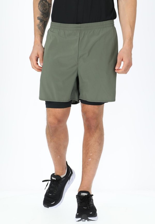 TRAINING 2IN1  - Kurze Sporthose - olive