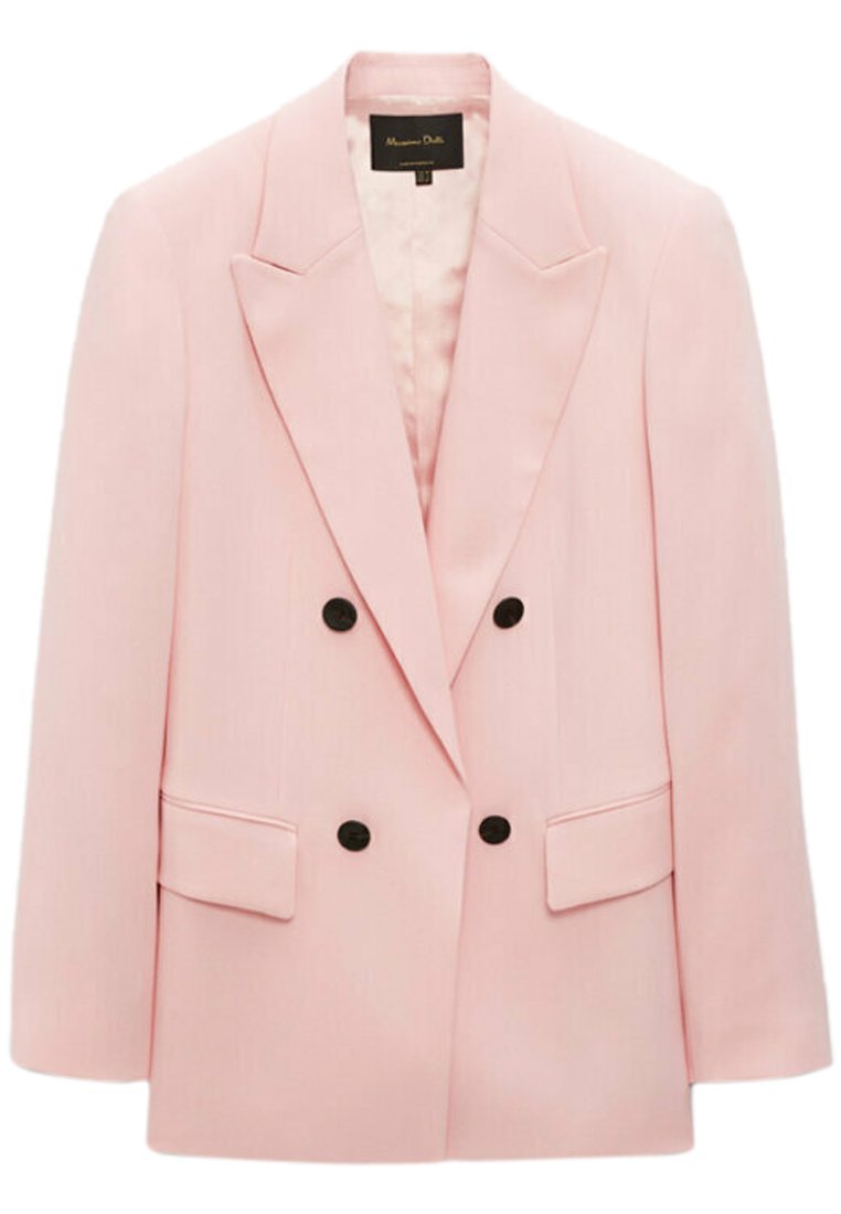 massimo dutti pink blazer