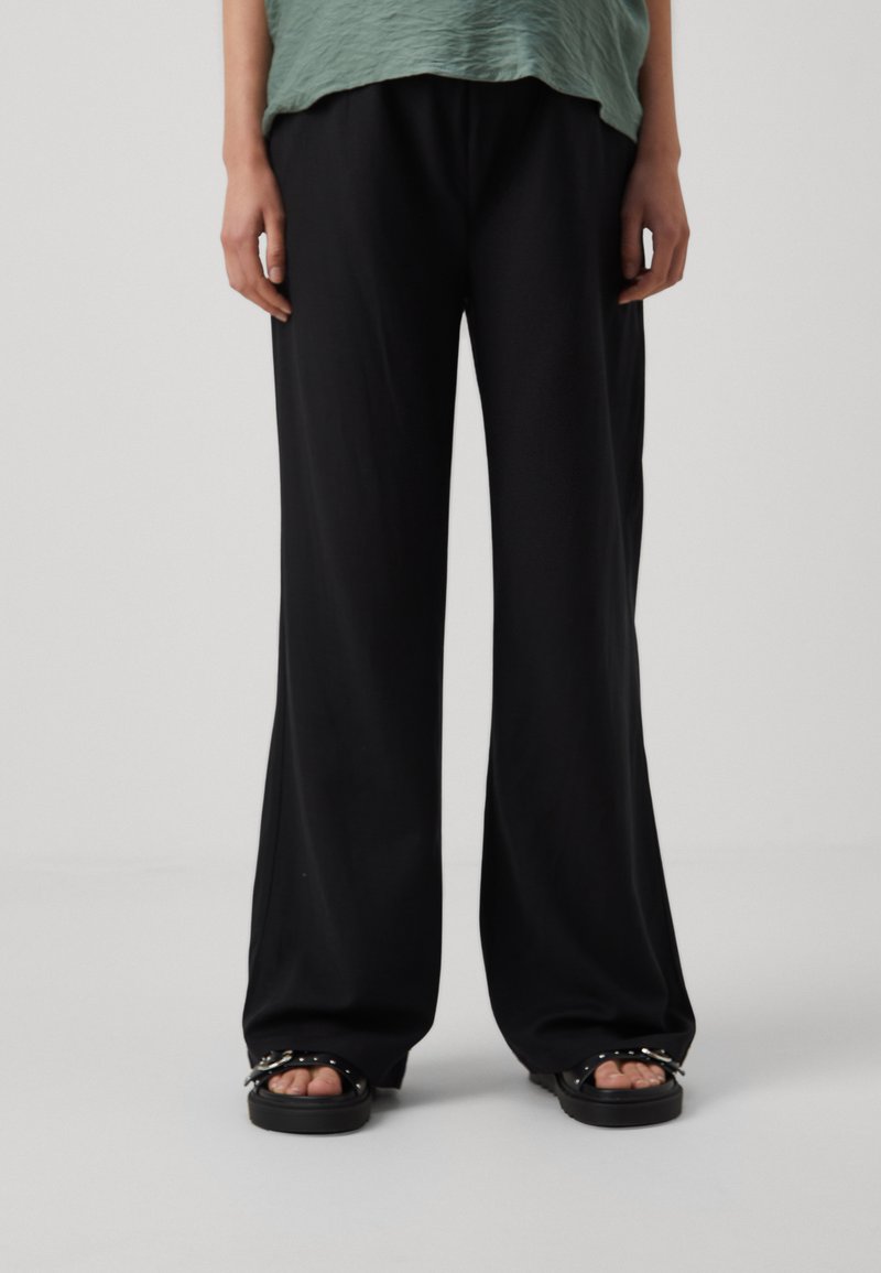 Even&Odd Maternity - LINEN BLEND - Trousers - black, Enlarge