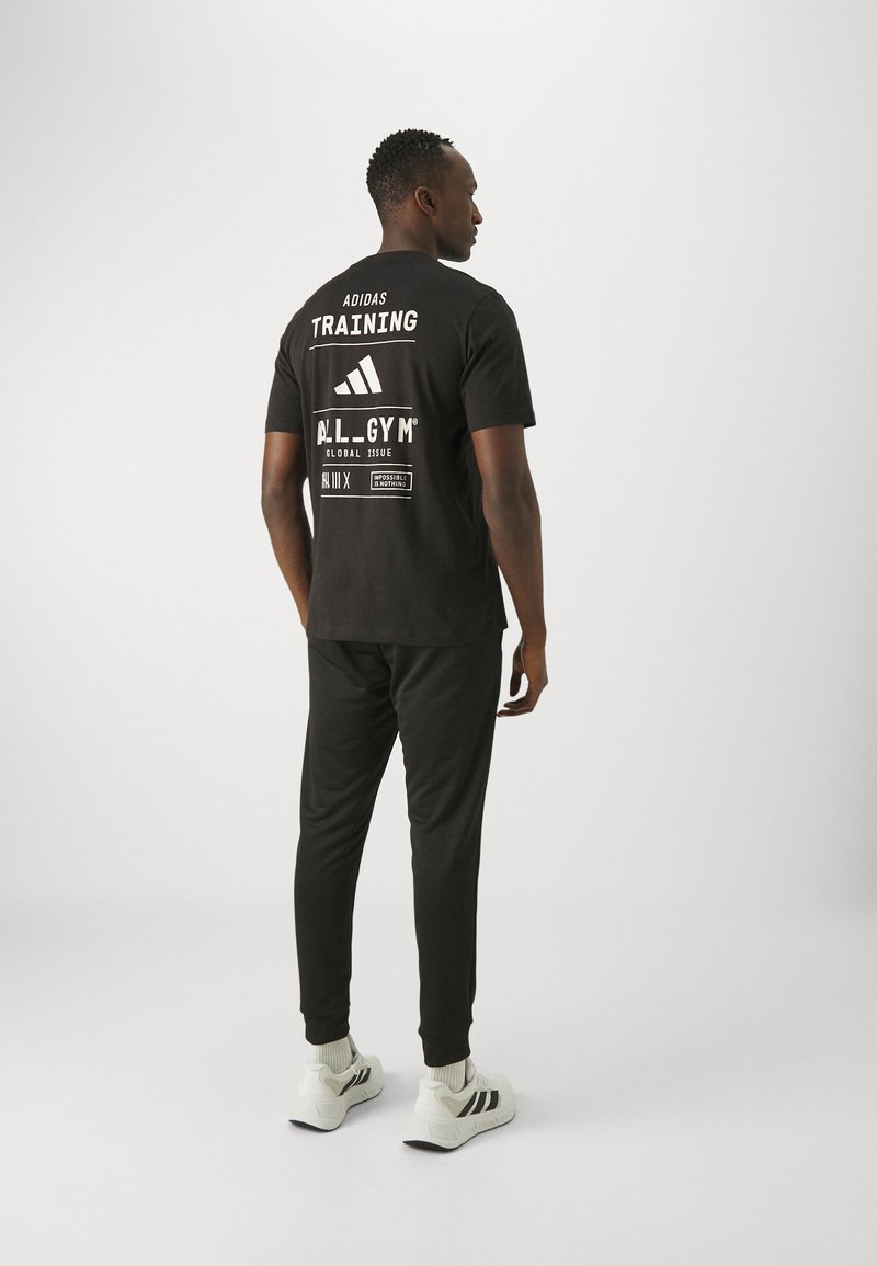 adidas Performance ALL GYM CATEGORY GRAPHIC - T-shirt med print - black