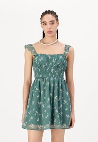 Hollister Co. SAIDIE MIDI DRESS - Dnevna obleka - chestnut