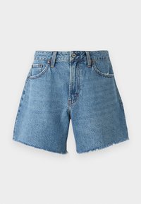 Abercrombie & Fitch - CURVE LOVE SHORT - Denim shorts - light blue denim Thumbnail Image 1