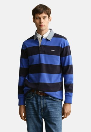 REG CHAMBRAY STRIPE HEAVY RUGGER - Poloshirt - royal blue