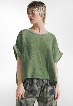 FADED WIDE - Bluse - green