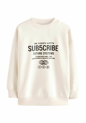 SUBSCRIBE CREW NECK - Sweatshirt - cream